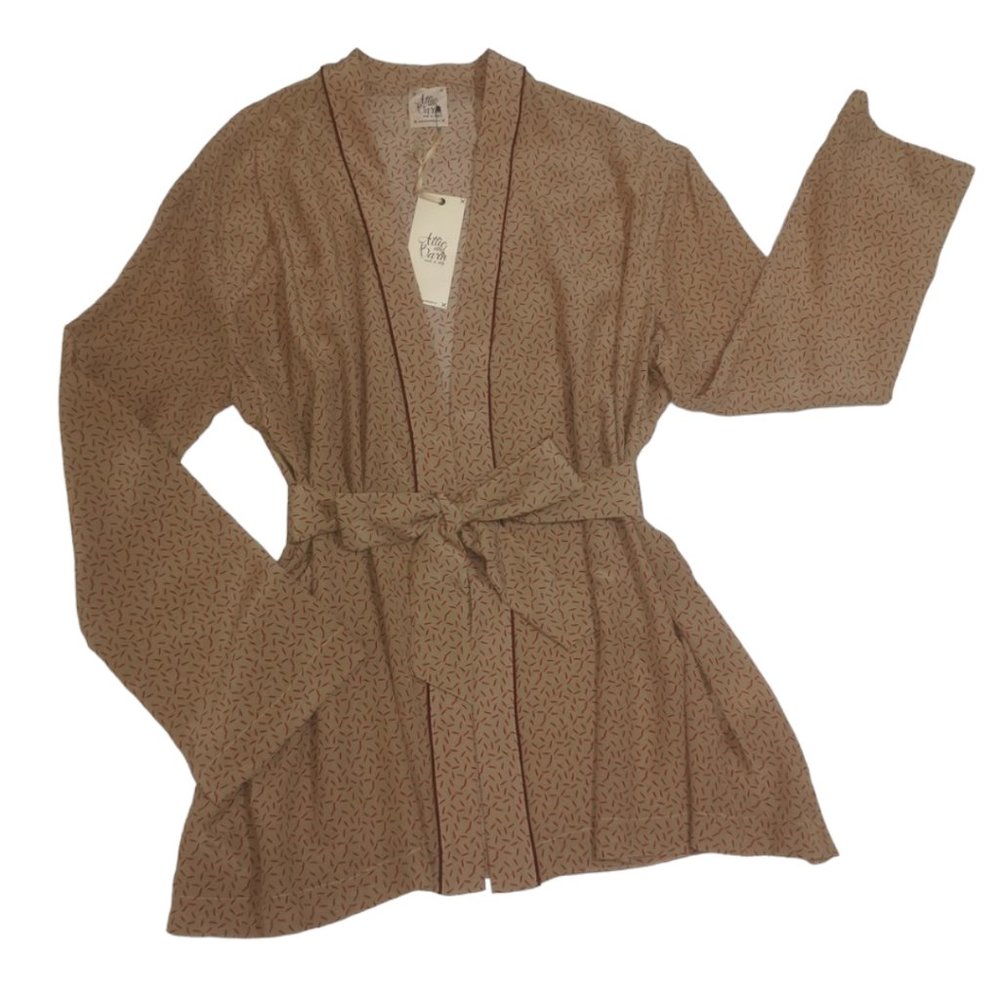 ATTIC AND BARN SILK JACKET S SIZE